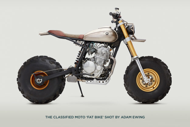 Get your bike online, alongside this Classified Moto 'Fat Bike' photographed by Adam Ewing.