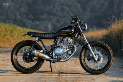 Suzuki GN250 scrambler by Purpose Built Moto