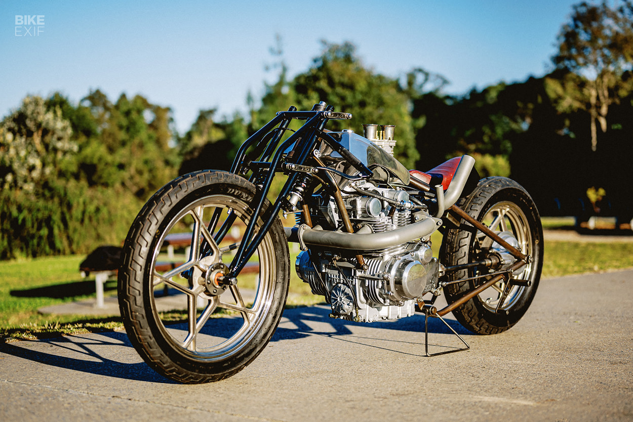 Turbo charged Suzuki GS650 bobber by Machine 1867