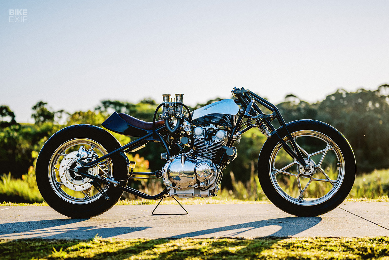 Turbo charged Suzuki GS650 bobber by Machine 1867