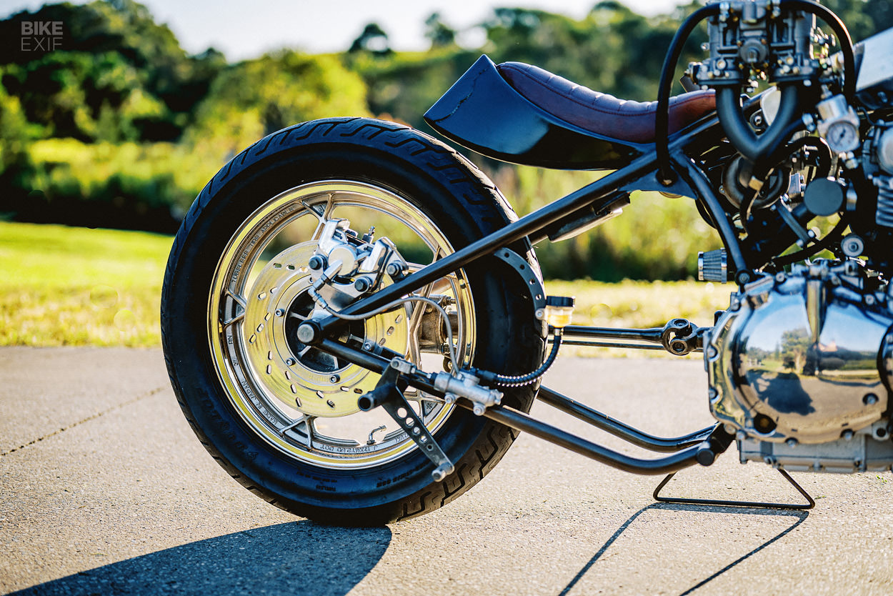 Turbo charged Suzuki GS650 bobber by Machine 1867