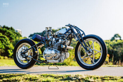 Turbo charged Suzuki GS650 bobber by Machine 1867