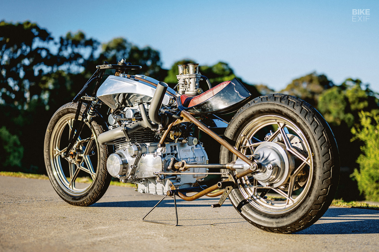 Turbo charged Suzuki GS650 bobber by Machine 1867