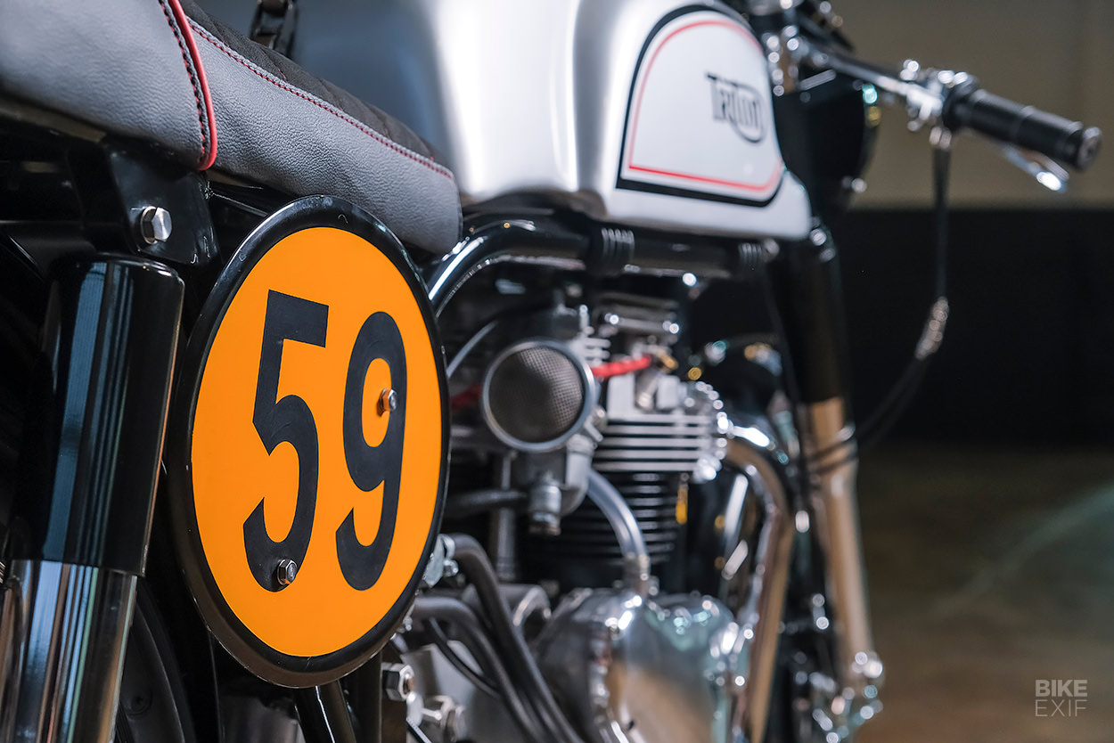 Classic Triton motorcycle by Justin Steyn