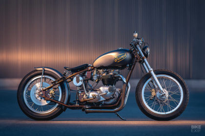 Canadian Cool: A Triumph Bonneville bobber by Origin8or Cycles