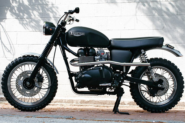 Triumph T100 Scrambler custom motorcycle