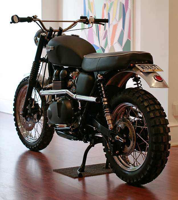 Triumph T100 Scrambler custom motorcycle