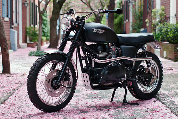 Triumph T100 Scrambler custom motorcycle