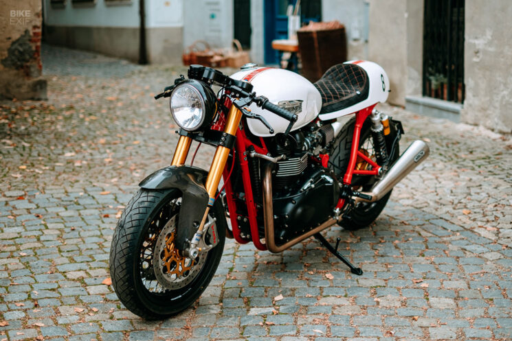 Triumph Thruxton café racer by Rod Motorcycles