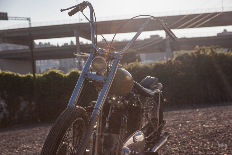 1950s Triumph Thunderbird chopper by Red Clouds Collective