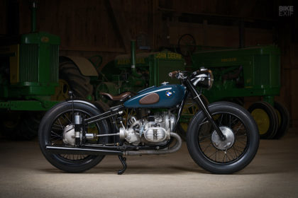 Vintage BMW R51/2 restomod motorcycle