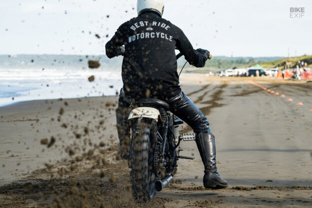 Chirihama Sandflats vintage motorcycle beach race