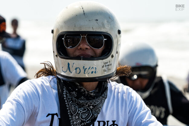 Chirihama Sandflats vintage motorcycle beach race