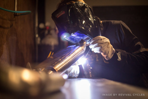 Welding skills required for building motorcycles