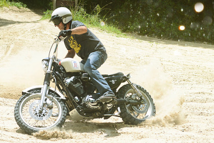 The Spirit of '71: A Harley XL1200C scrambler by Greg Hageman.