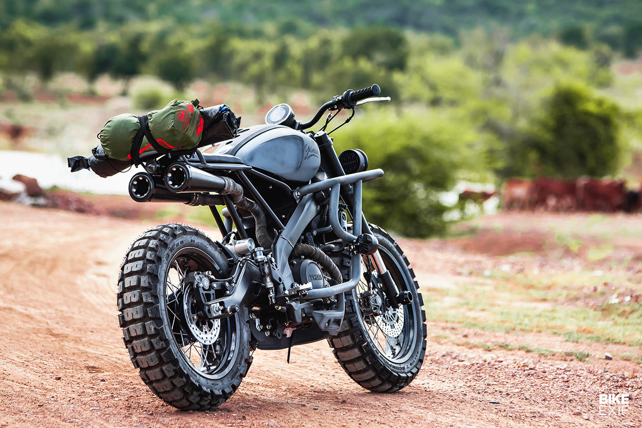 Custom Yamaha XSR155 scrambler by K-Speed