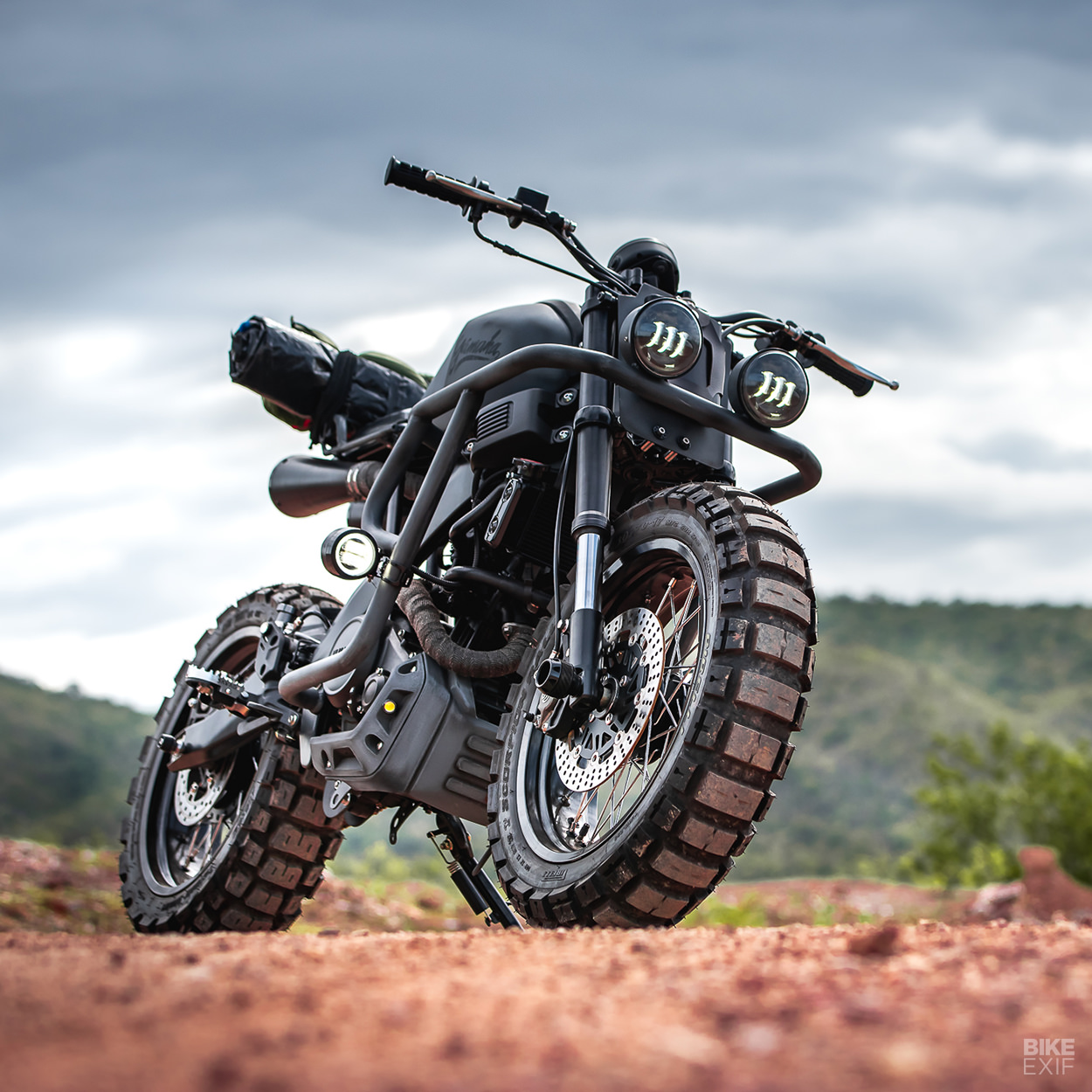 Custom Yamaha XSR155 scrambler by K-Speed